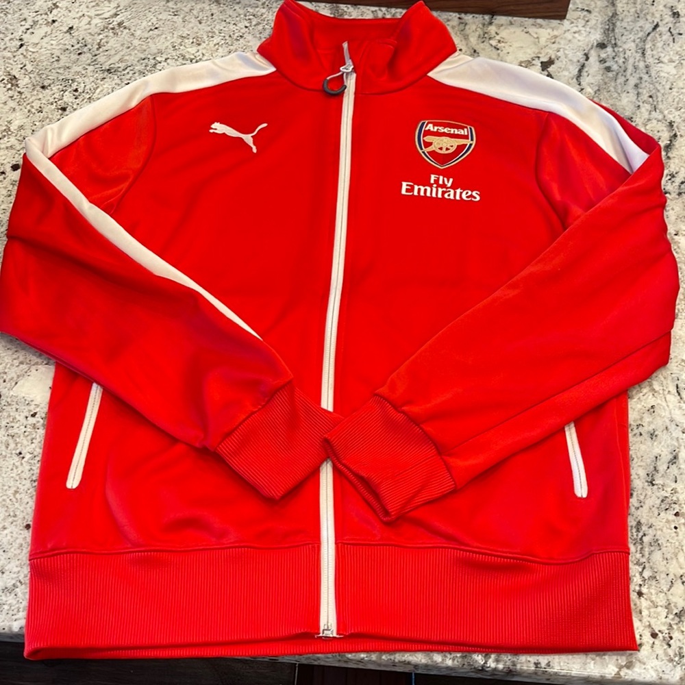 Mens small Fly Emirates Arsenal zip-up jacket